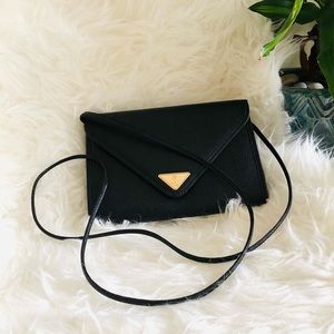 Yves Saint Laurent YSL Black Leather Crossbody Bag